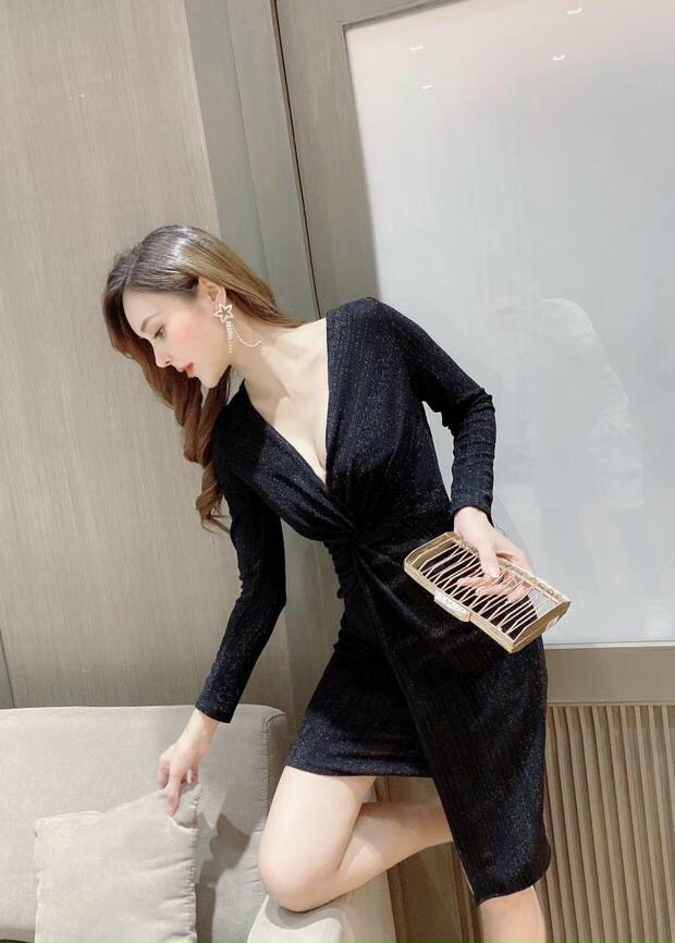 Đầm Body Chéo Ngực - HN934